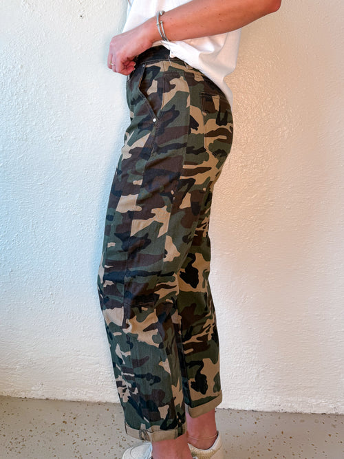 Camo Barrel Jeans
